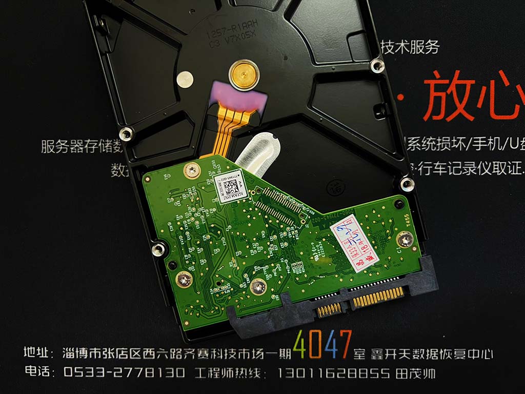 西部数据蓝盘WD20EZRZ电脑不识别数据恢复成功