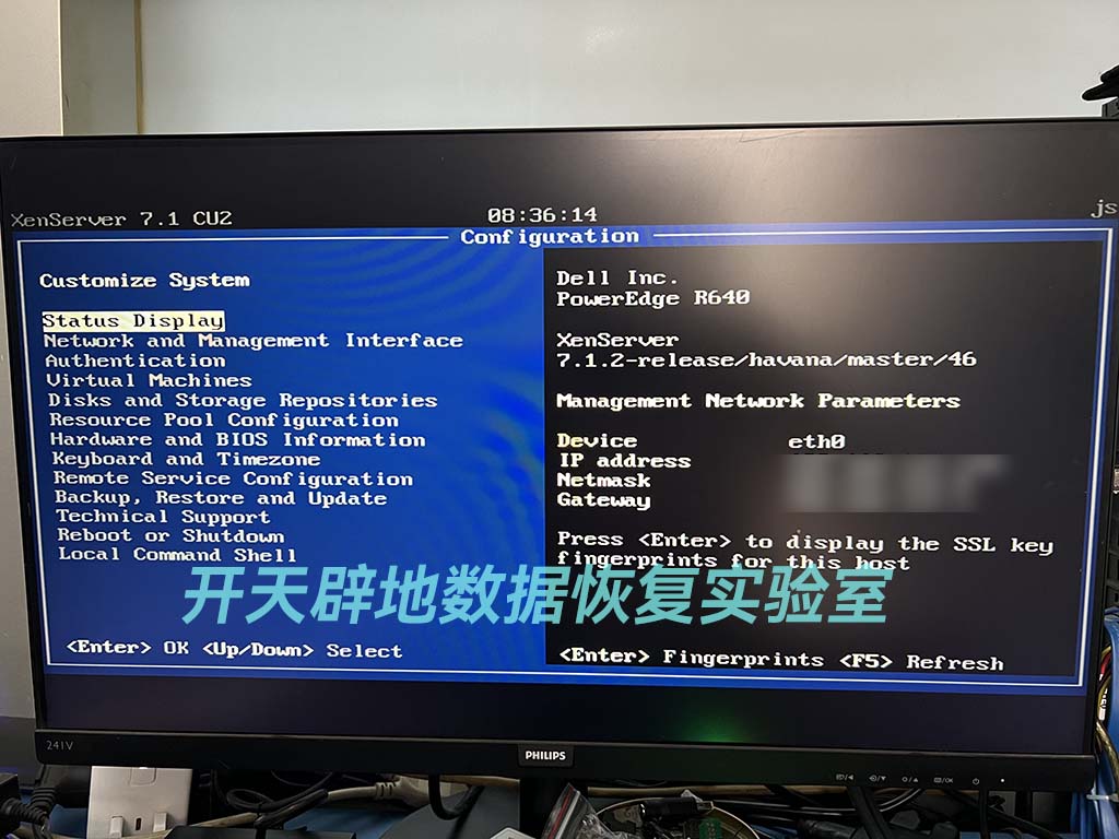 戴尔服务器Citrix Xenserver虚拟化数据恢复成功